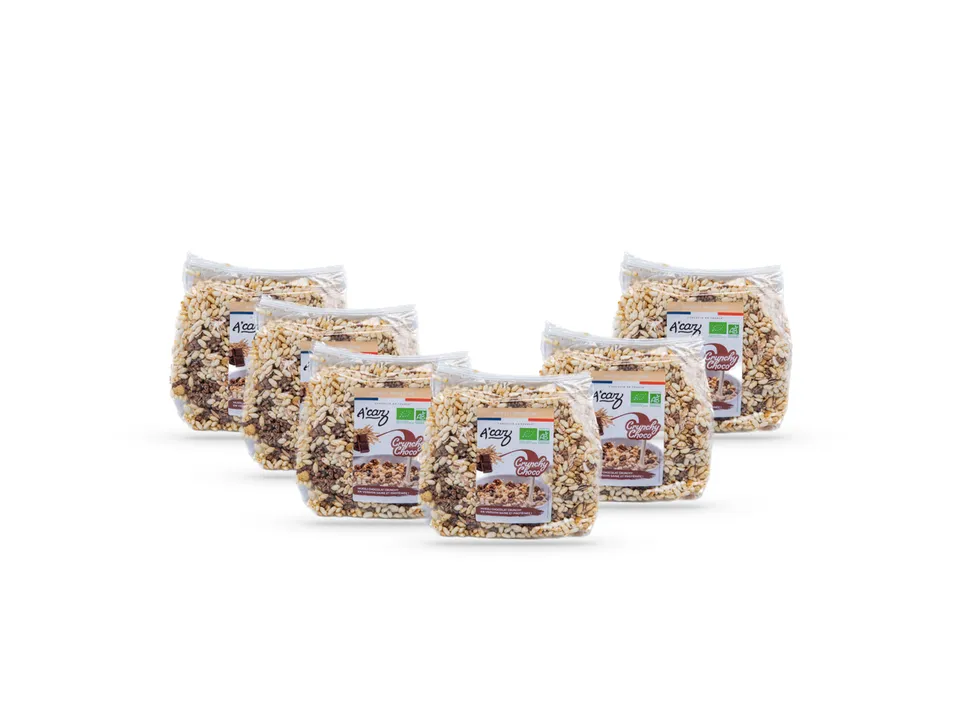 acaz-muesli-lover-crunchy-choco-bio-muesli-prot-in-chocolat image 1