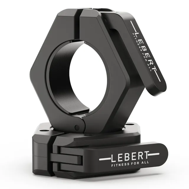 lebert-fitness-magnetic-barbell-collars-colliers-barre-olympique-noirs image 1