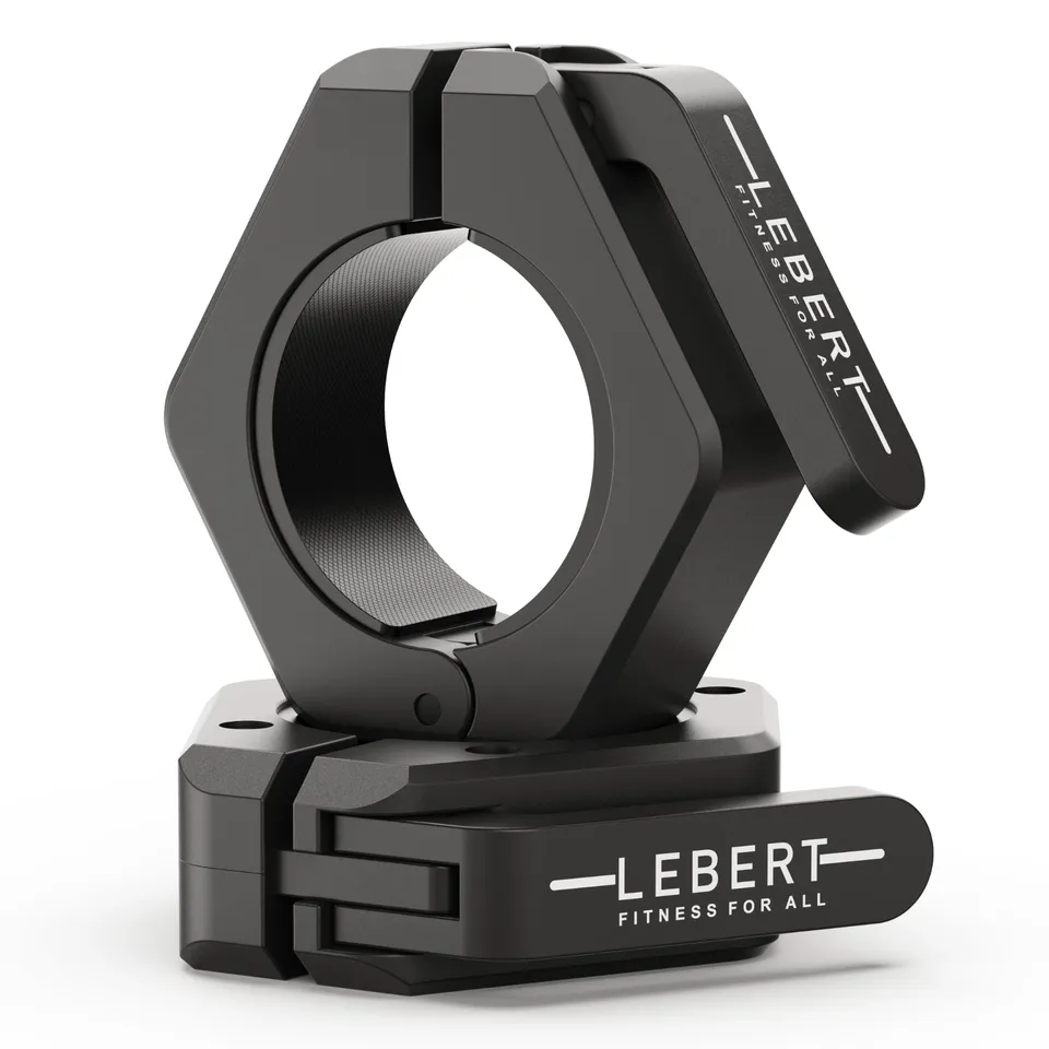 lebert-fitness-magnetic-barbell-collars-colliers-barre-olympique-noirs image 1