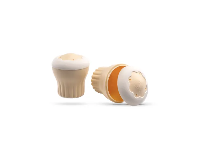 a-caz-muffin-box-moule-micro-ondes-beige-cr-me-lot-2-rapide image 1
