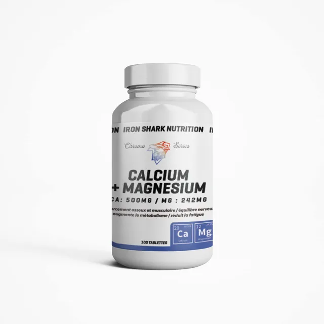 iron-shark-chrome-series-calcium-magn-sium-compl-ment-100-tablettes-os image 1