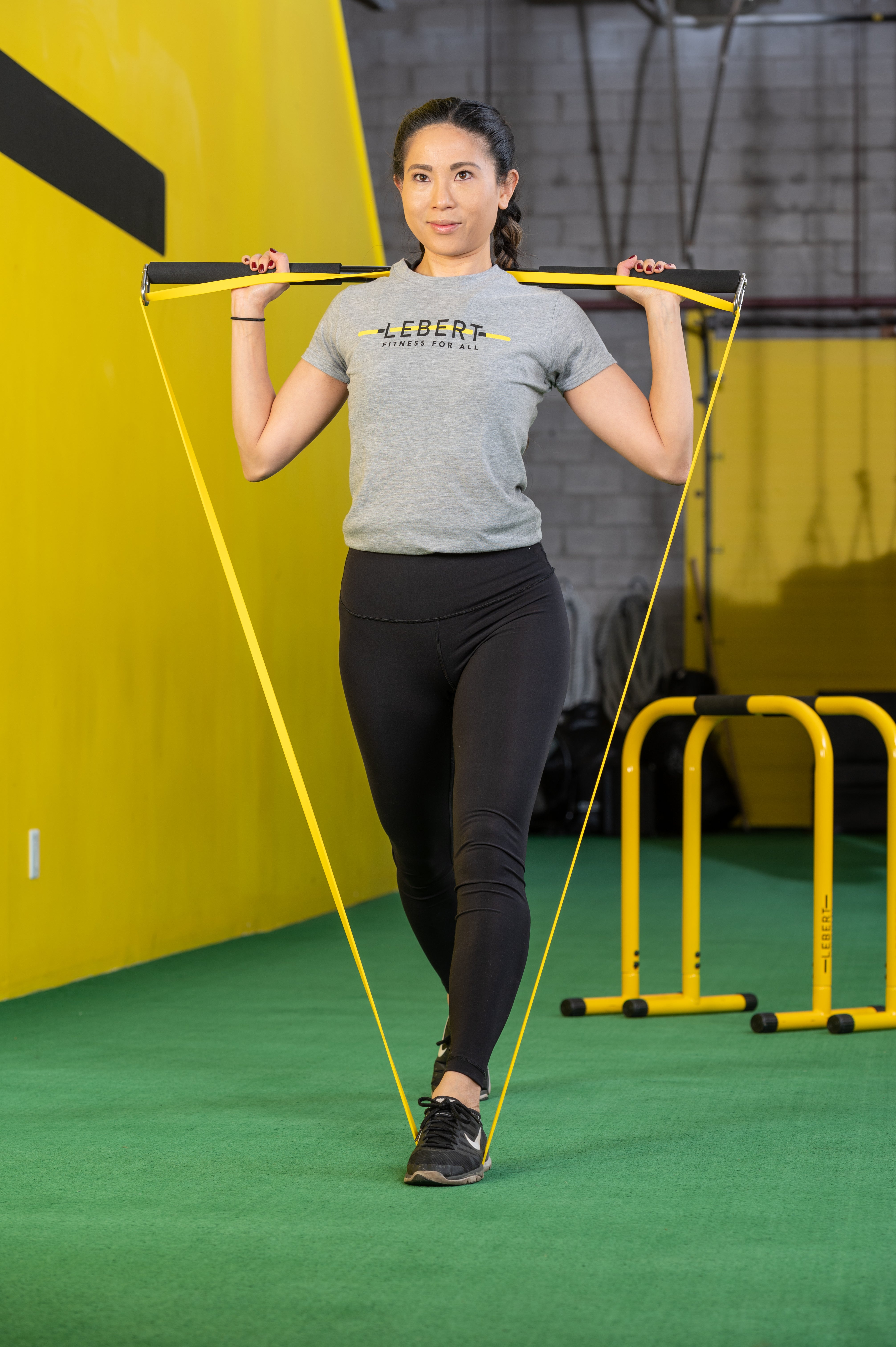 lebert-resistance-bar-barre-musculation-91-cm-2-bandes-latex image 3