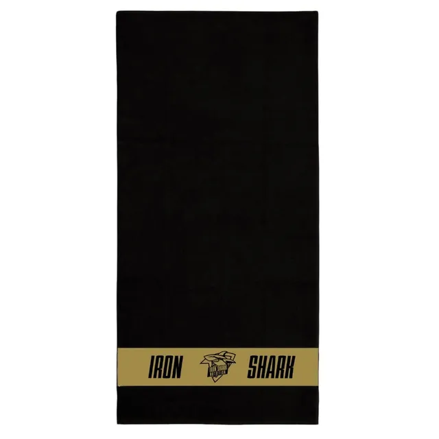 iron-shark-accessoires-serviette-black-gold-musculation image 1