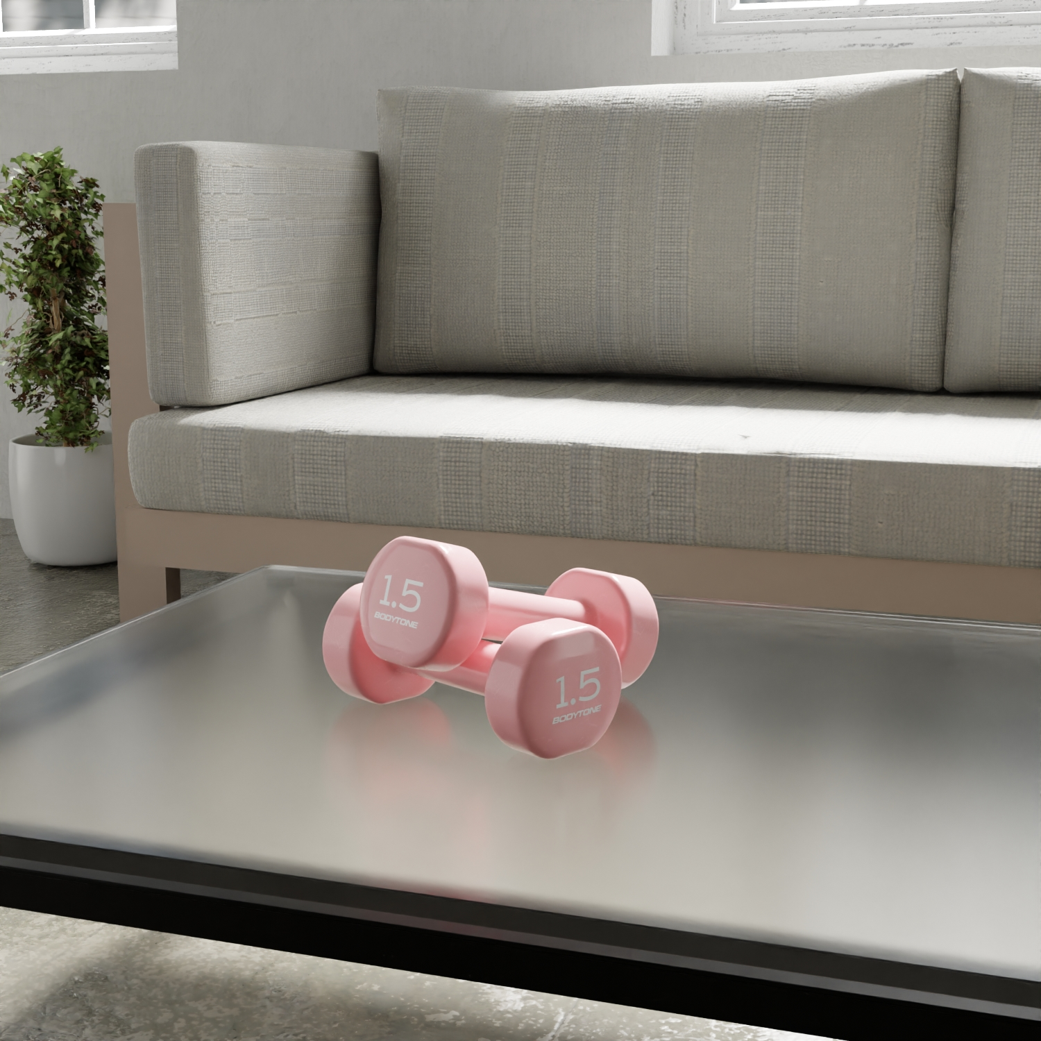 bodytone-dv1-5-halt-re-vinyle-rose-2-x-1-5-kg-tonification image 5