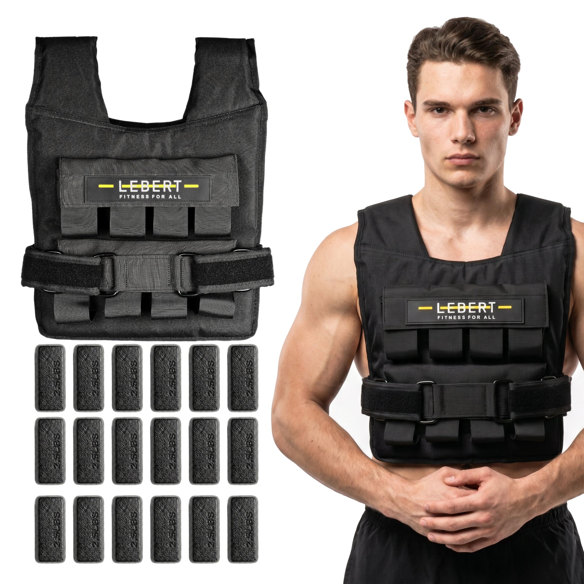 lebert-fitness-adjustable-weighted-vest-gilet-lest-r-glable-20-lb image 3