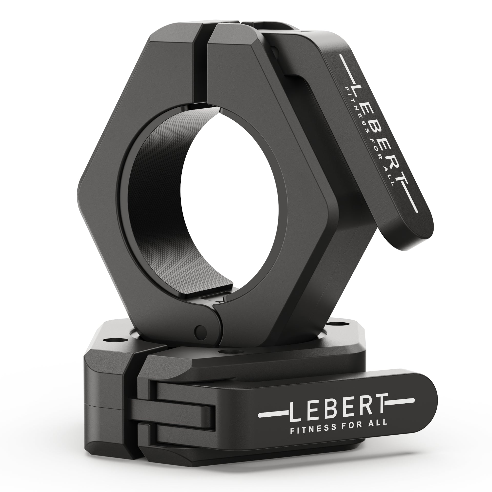 lebert-fitness-magnetic-barbell-collars-colliers-barre-olympique-noirs image 1