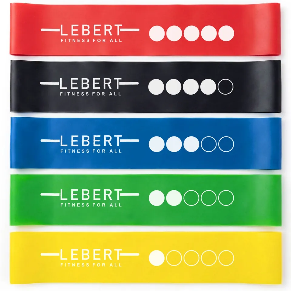 lebert-training-tools-mini-bands-lot-5-bandes-lastiques-latex image 1