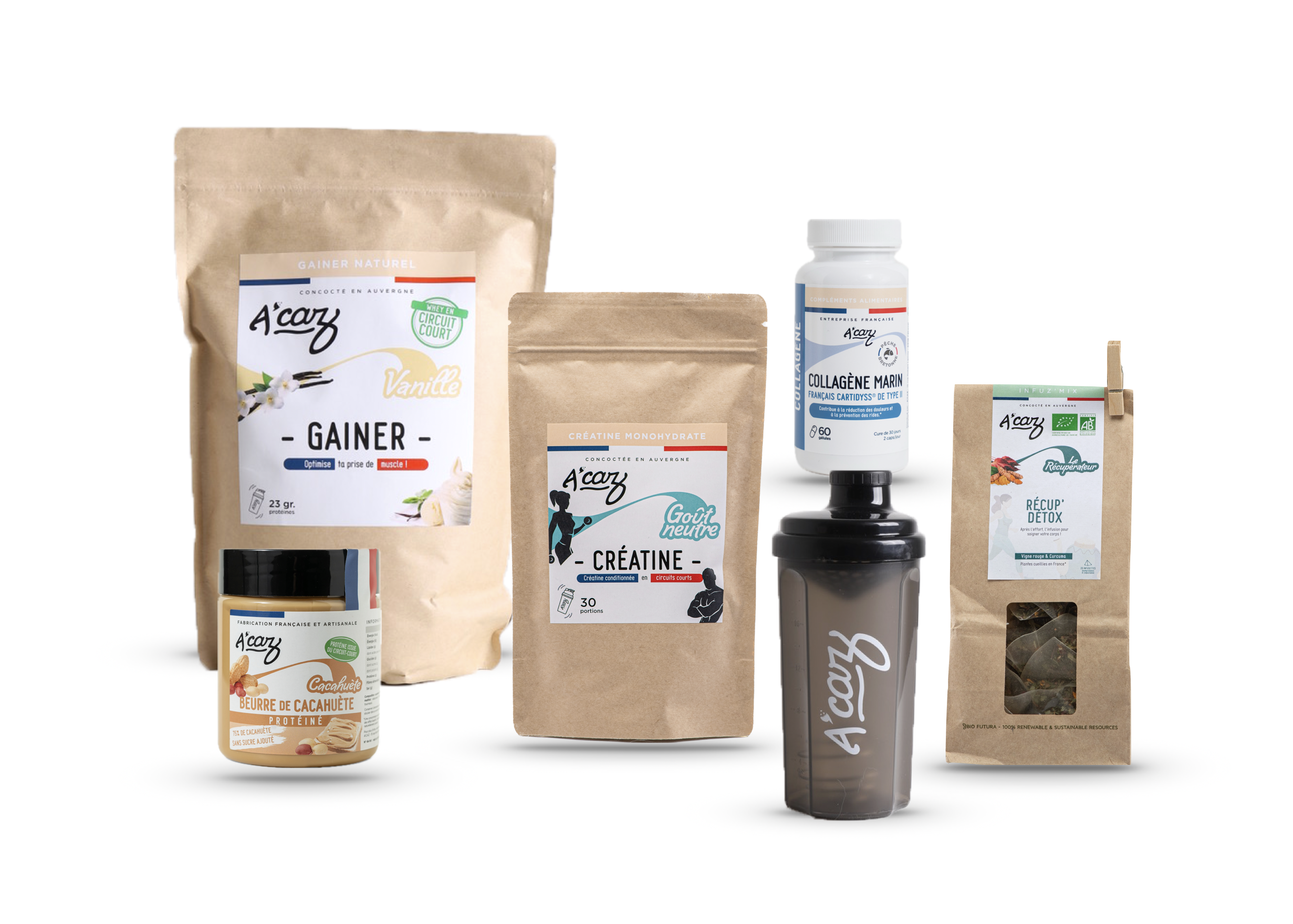 a-caz-pack-prise-de-muscle-gainer-cr-atine-collag-ne-force image 2