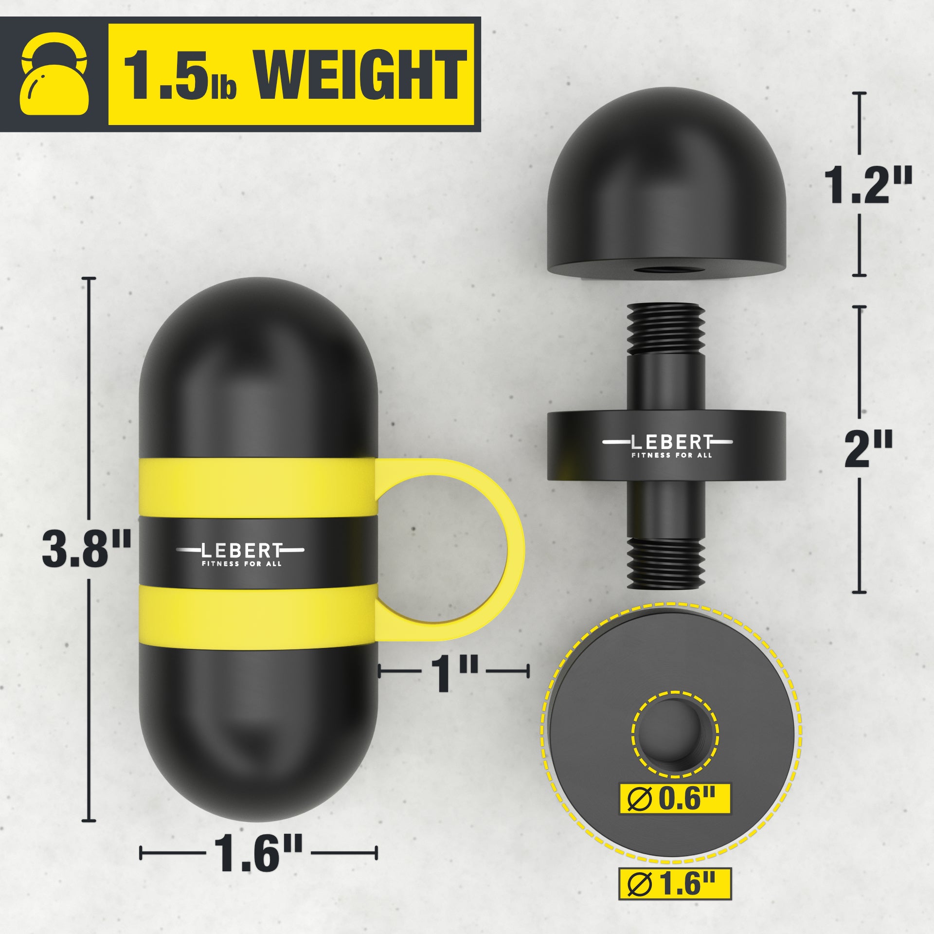 lebert-fitness-hand-weights-halt-re-main-2-lb-lot-de-2 image 6