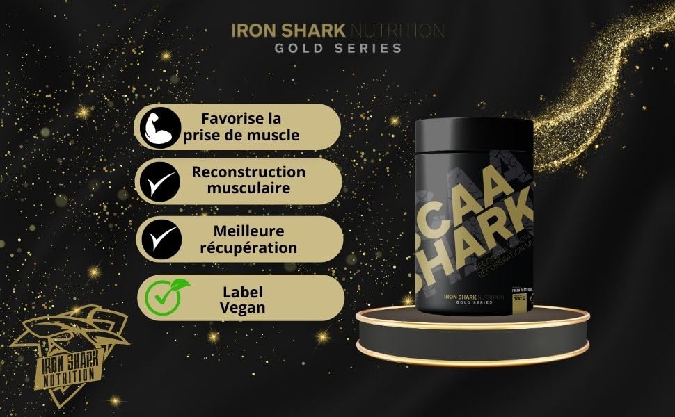 iron-shark-gold-series-bcaa-shark-peach-iced-tea-300g image 6
