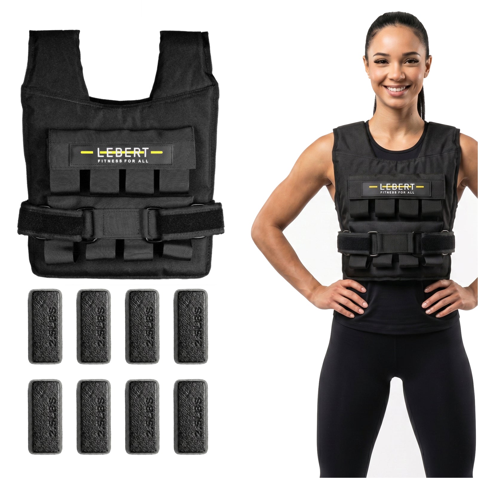 lebert-fitness-adjustable-weighted-vest-gilet-lest-r-glable-20-lb image 4