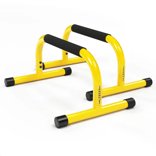 lebert-parallettes-barres-parall-les-musculation-jaune-noir image 1