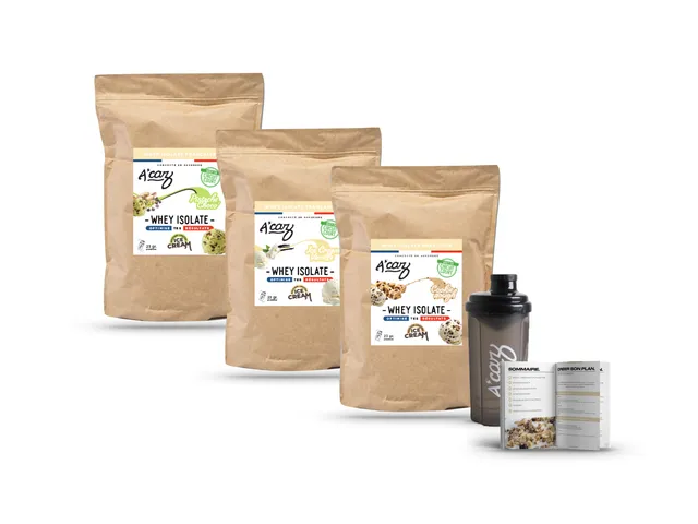 acaz-pack-d-couverte-whey-isolate-ice-cream-23g-prot-ines image 1