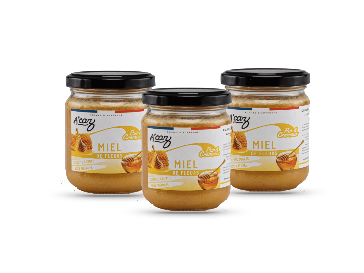 acaz-pack-miel-lovers-miel-cr-meux-naturel-auvergne image 1