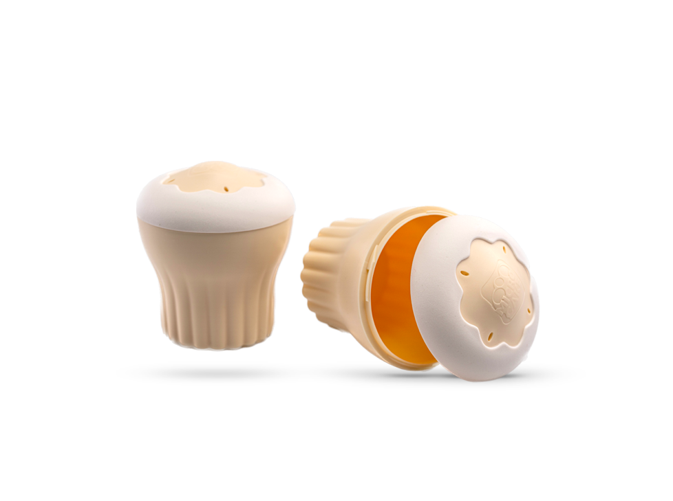 a-caz-muffin-box-moule-micro-ondes-beige-cr-me-lot-2-rapide image 2