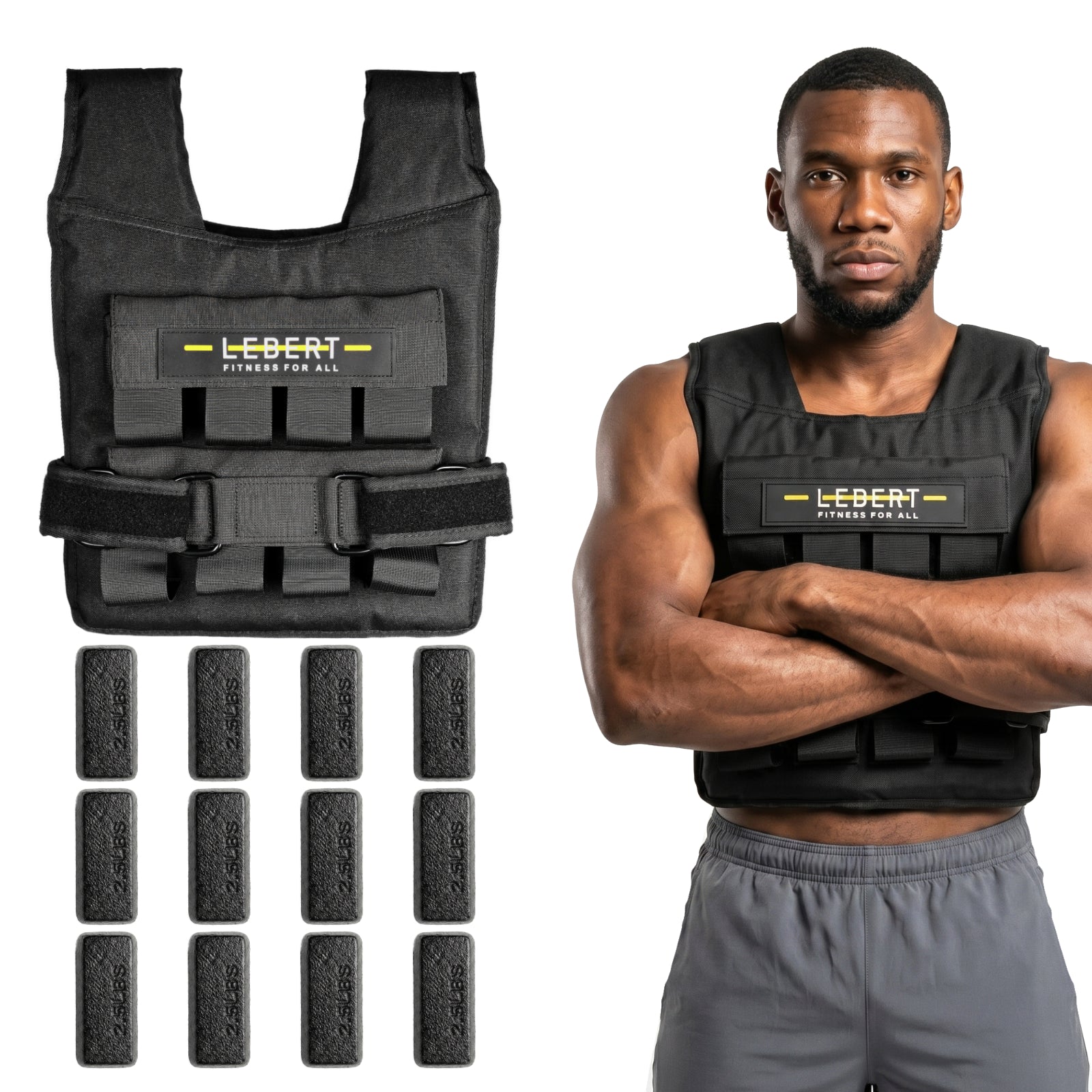 lebert-fitness-adjustable-weighted-vest-gilet-lest-r-glable-20-lb image 5