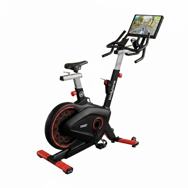 bodytone-active-bike-400-smart-screen-velo-appartement-rouge-22-kg image 1