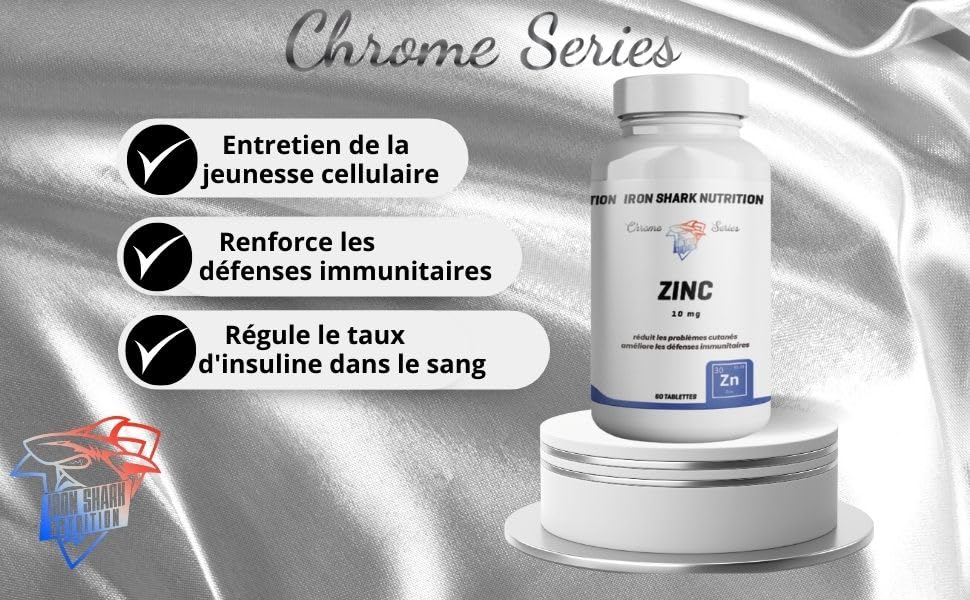 ironshark-chrome-series-zinc-compl-ment-60-tablettes-immunit image 5