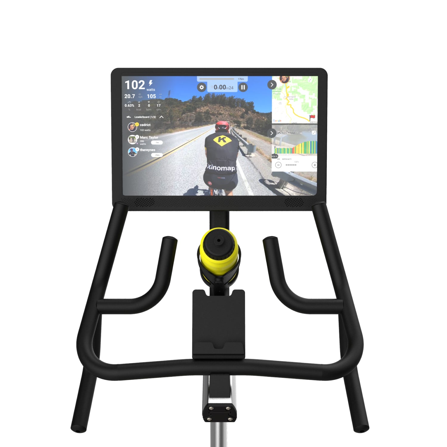 bodytone-active-bike-400-smart-screen-velo-appartement-rouge-22-kg image 2
