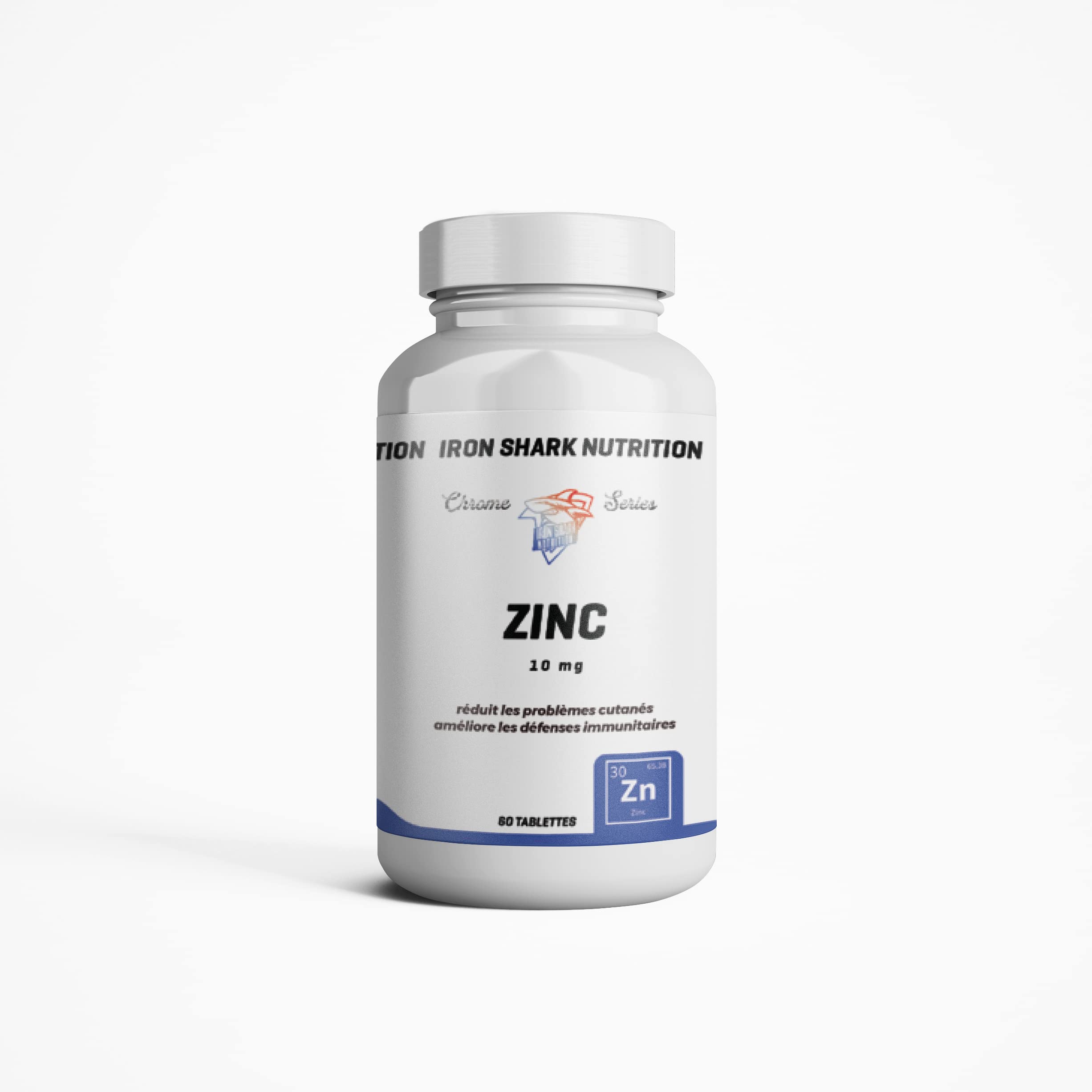 ironshark-chrome-series-zinc-compl-ment-60-tablettes-immunit image 1