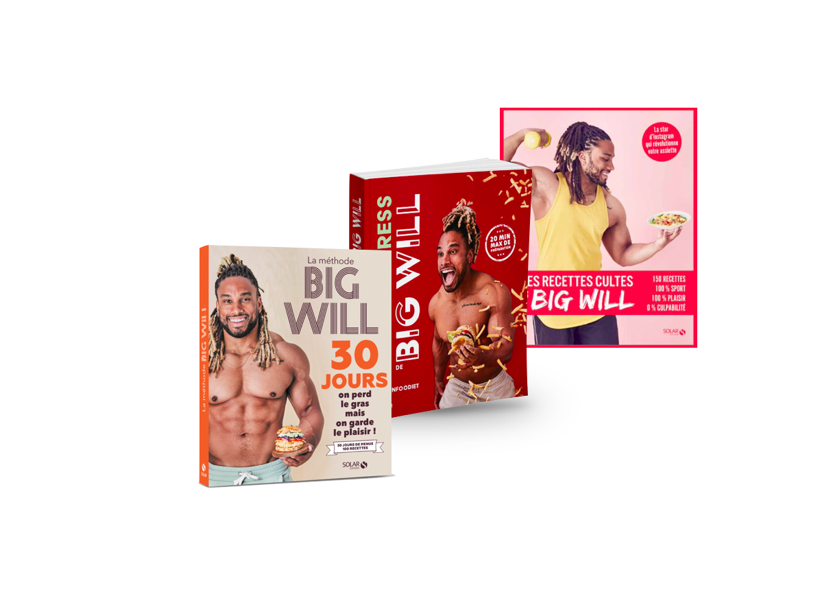 a-caz-pack-trio-livres-d-dicac-s-bigwill-livre-recettes-musculation image 1