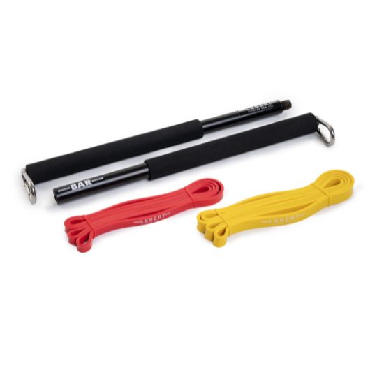 lebert-resistance-bar-barre-musculation-91-cm-2-bandes-latex image 4