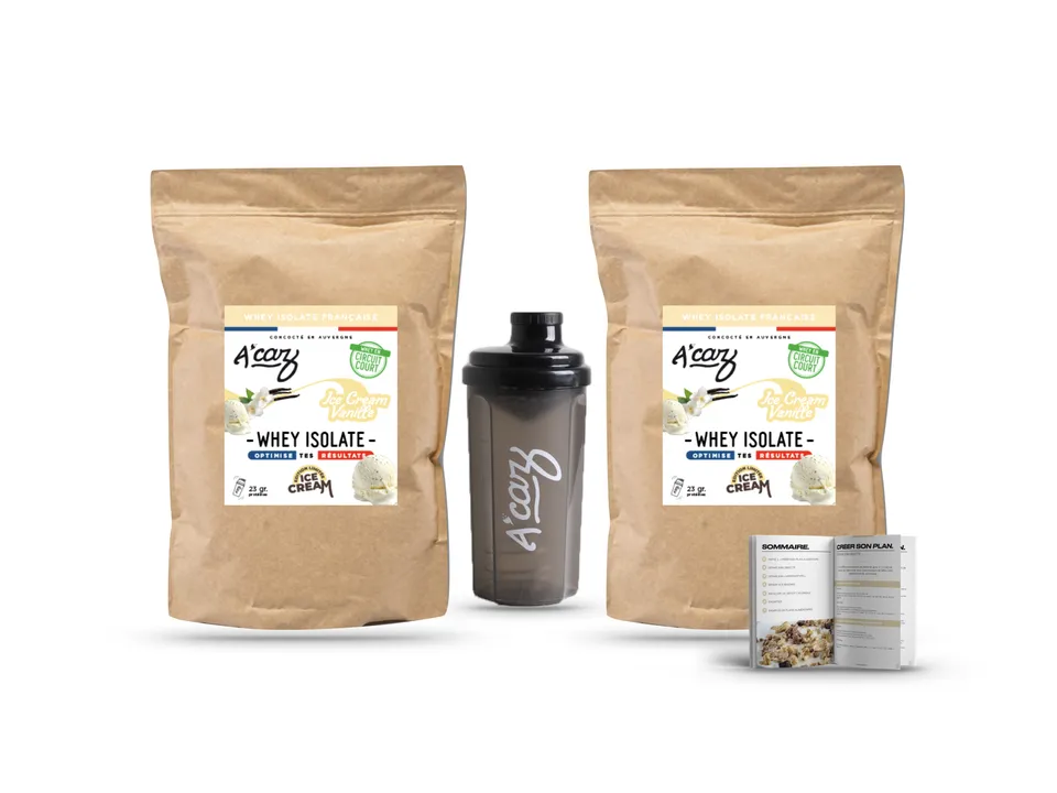 acaz-whey-isolat-double-ice-cream-vanille-prot-ine-vanille image 1
