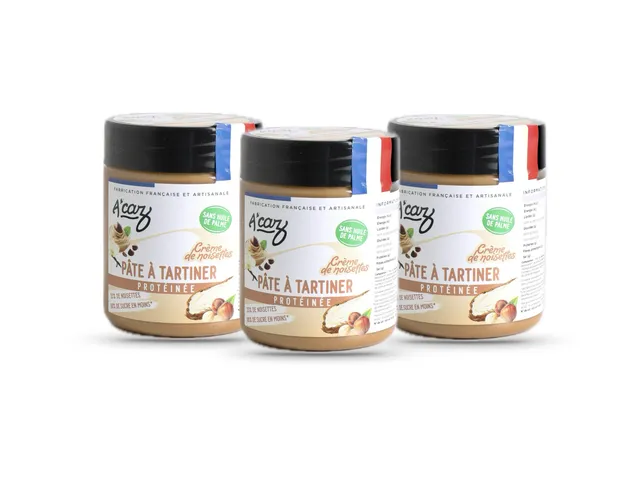 acaz-p-te-tartiner-prot-in-e-cr-me-noisettes-pack-lovers image 1