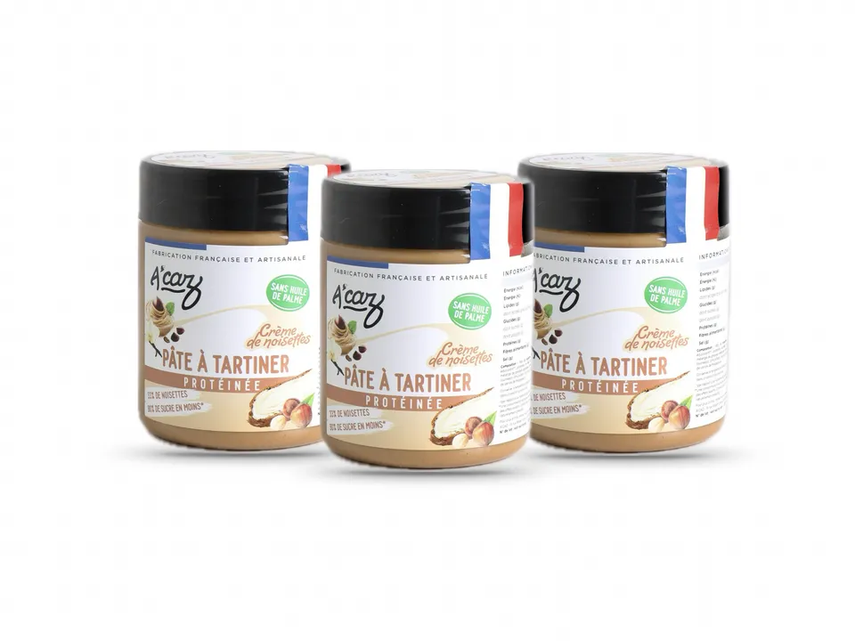 acaz-p-te-tartiner-prot-in-e-cr-me-noisettes-pack-lovers image 1