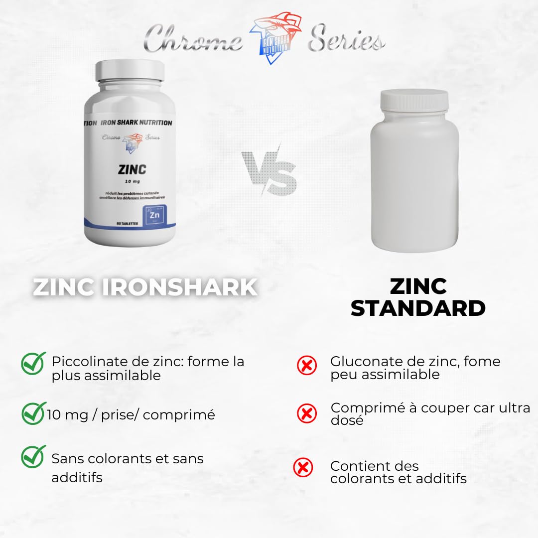 ironshark-chrome-series-zinc-compl-ment-60-tablettes-immunit image 2