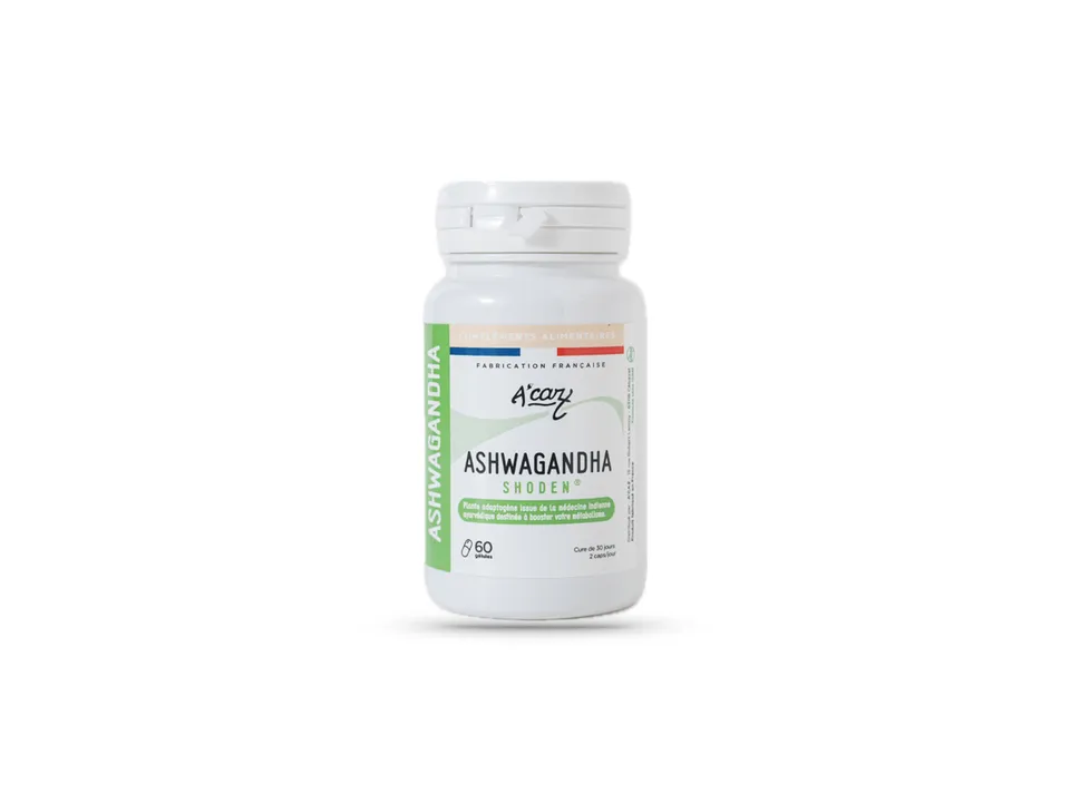 acaz-ashwagandha-shoden-60-g-lules-stress-sommeil image 1
